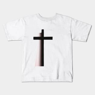 Cross Pastel Pink Shadow Silhouette Anime Style Collection No. 216 Kids T-Shirt